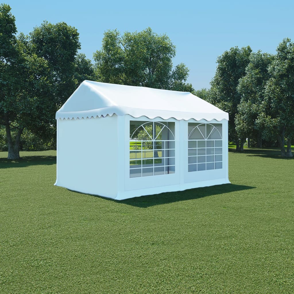 vidaXL Garden Marquee PVC 3x4 m White